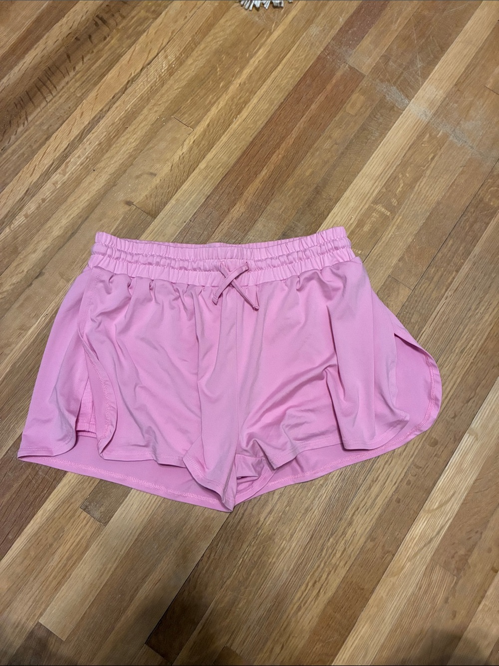 Wander Pink Kids Athletic Shorts with Elastic Waist